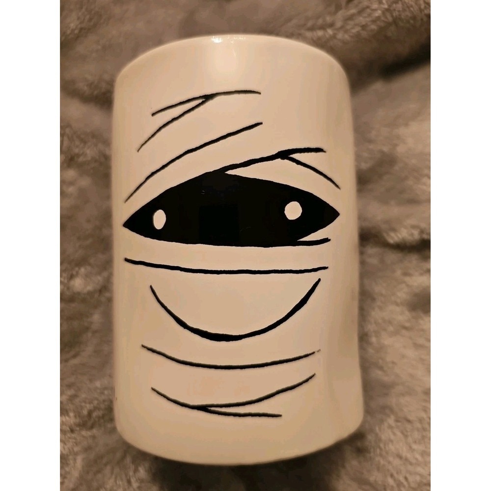 Rae Dunn Trick Or Treat Mummy Candle 13.2 Oz Smoked Vanilla Scent